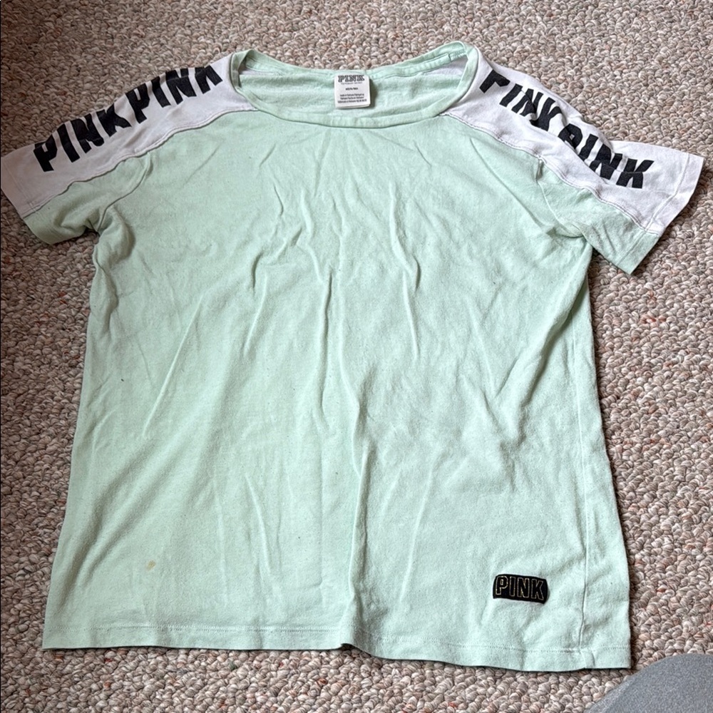 PINK Green T-Shirt